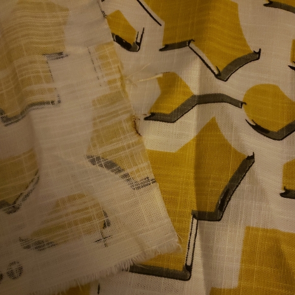 Richloom Yellow & Gray Fabric - Picture 4 of 5